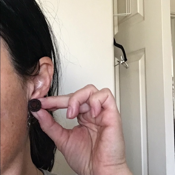 Wooden Rose 8 gauge Stud Earrings 🌹🌹NEW - Picture 5 of 5